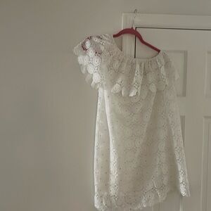 Lolita Jaca St. Barth, silk one shoulder dress, size S